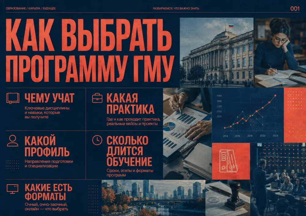 Критерии выбора программы ГМУ: дисциплины, практика, профиль, срок и формат обучения