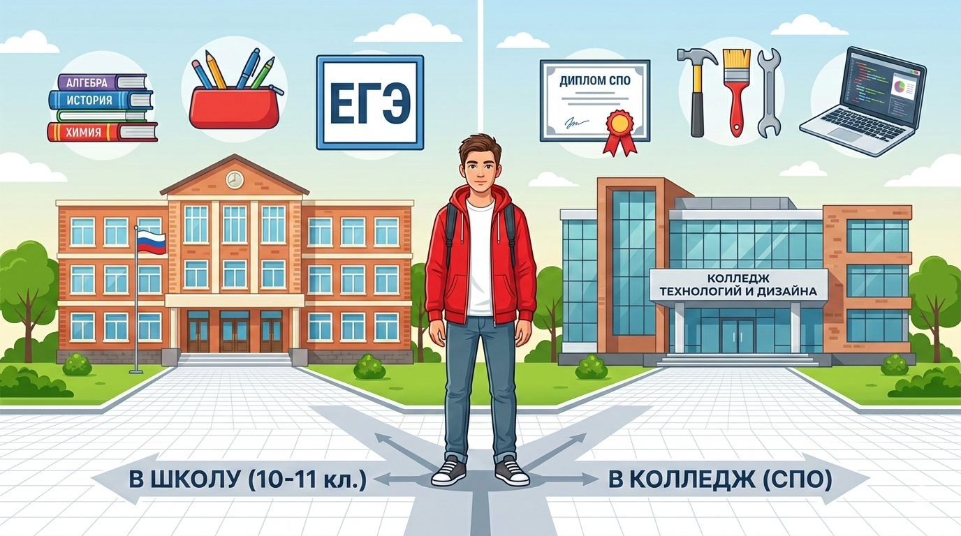 Колледж после 9-го класса: плюсы и минусы